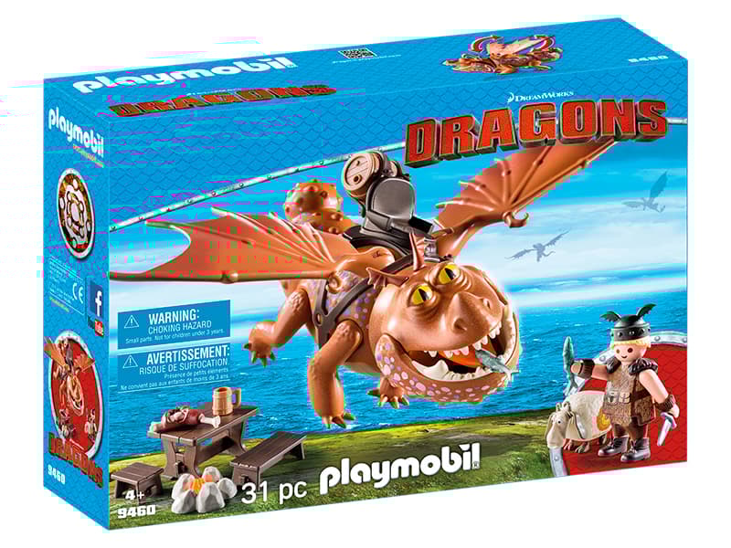 Playmobil Fishlegs and Meatlug, 5 år, Gutt/Jente, Flerfarget, Not for children under 36 months, 180 mm, 280 mm