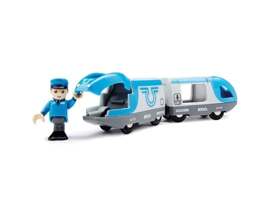 BRIO 33506, Blå, Grå, Vit, Trä, 3 År, AA, 207 mm, 37 mm