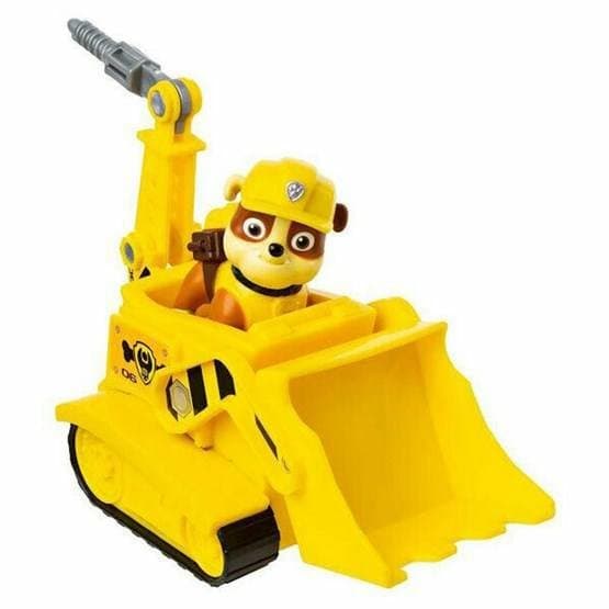 Paw Patrol Hahmo ajoneuvon kanssa Rubble Bulldozer