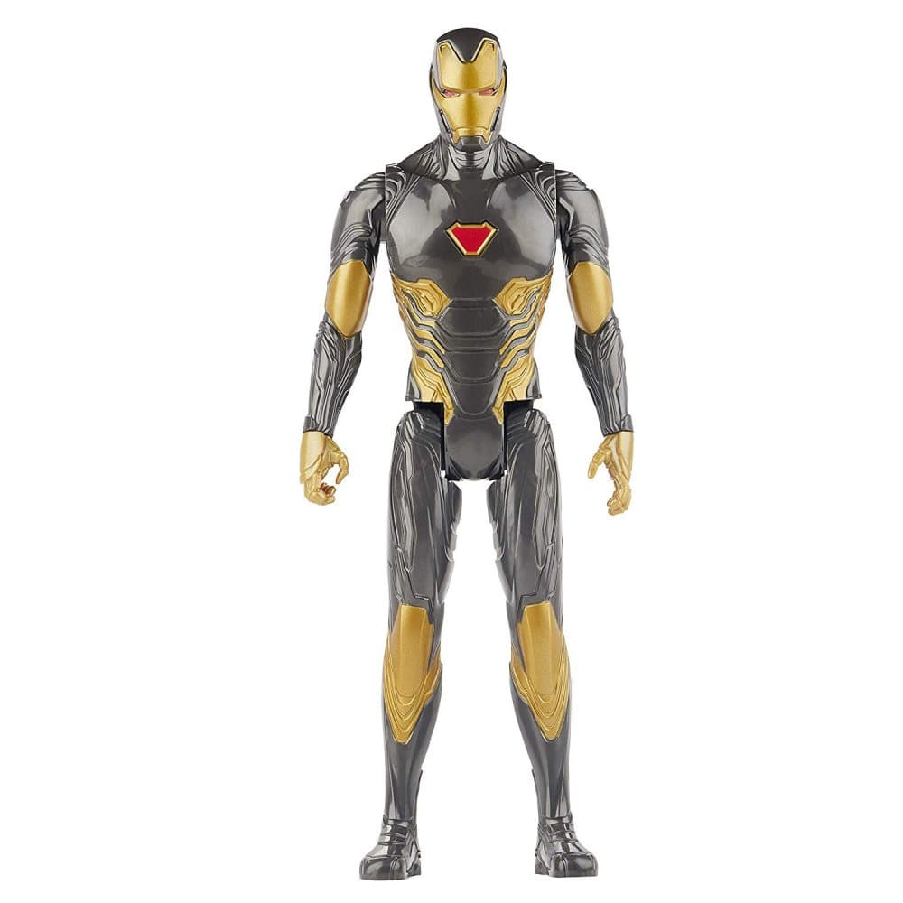 Marvel Avengers Titan Hero Series Black Gold Iron Man Action Figur 30cm