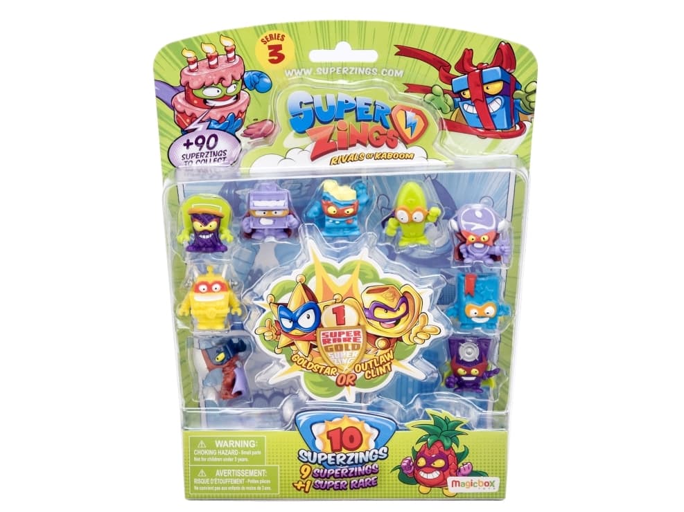MagicBox 10 SuperZings, Series 3, Action/äventyr, 3 År, Pojke/flicka, Multifärg, SuperZings, inomhus