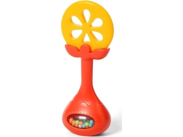 Babyono 499/01-UTDANNINGSBINNING MED RATTLE JU ICY ORANGE