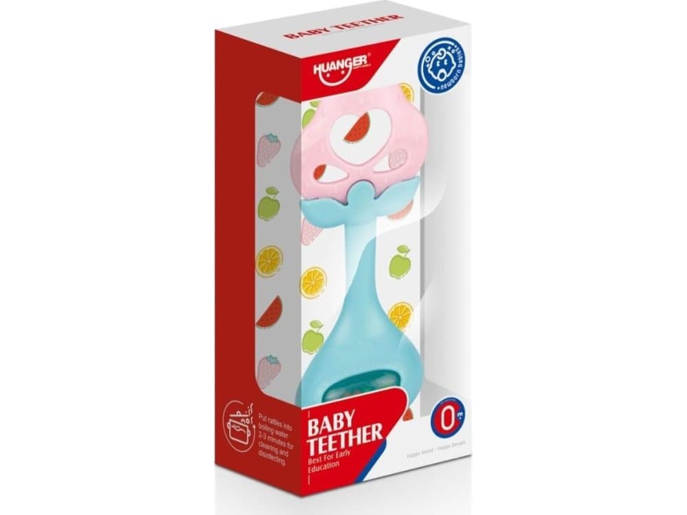 Askato Grzechotka - strawberry teether
