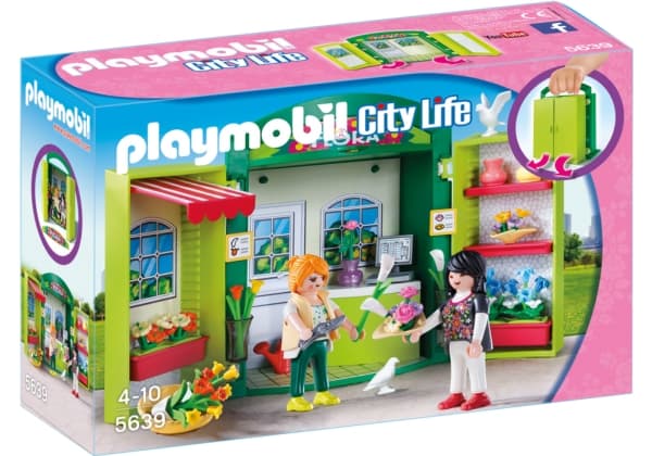 Playmobil City Life Flower Shop Play Box, Shopping, 4 år, Flerfarget, Flower Shop, 10 år, 2 stykker
