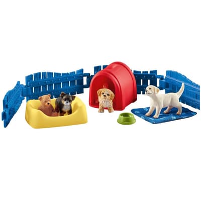 Schleich Farm World - Hundgård med Valpar