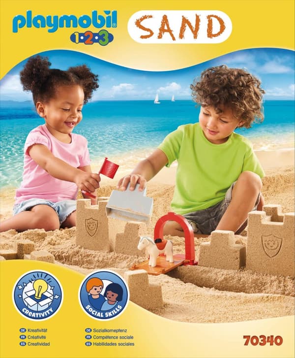 Playmobil® 1.2.3 Kreativt set "Sandborg" 70340