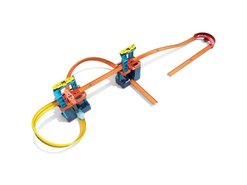 Hot Wheels Track Builder Unlimited Ultra Boost, Bil og billøp, 6 år, Gutt, Blå, Oransje, Rød, Gult, 12 år, 1:64