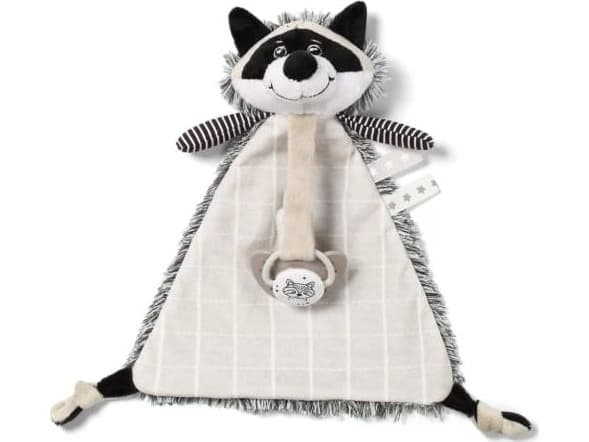 BabyOno Racoon Rocky Baby Ono kose med smokksjarm