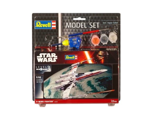 Revell Model Set X-wing Fighter, 1:112, Monteringssats, Rymdflygplan, X-wing, Star Wars, Avancerade