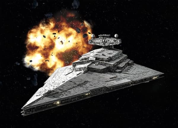 Revell Modellbausatz Star Wars Imperial Star Destroyer im Maßstab 1:12300, Level 3, originalgetreue Nachbildung mit vielen Details, einfaches Kleben