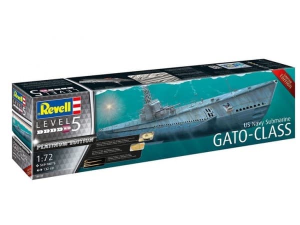 REVELL US Navy Submarine Gato Class Platinum