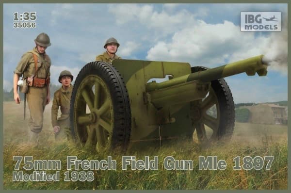 Ibg Modellsett 75mm Field Gun wz.1897 med figurer