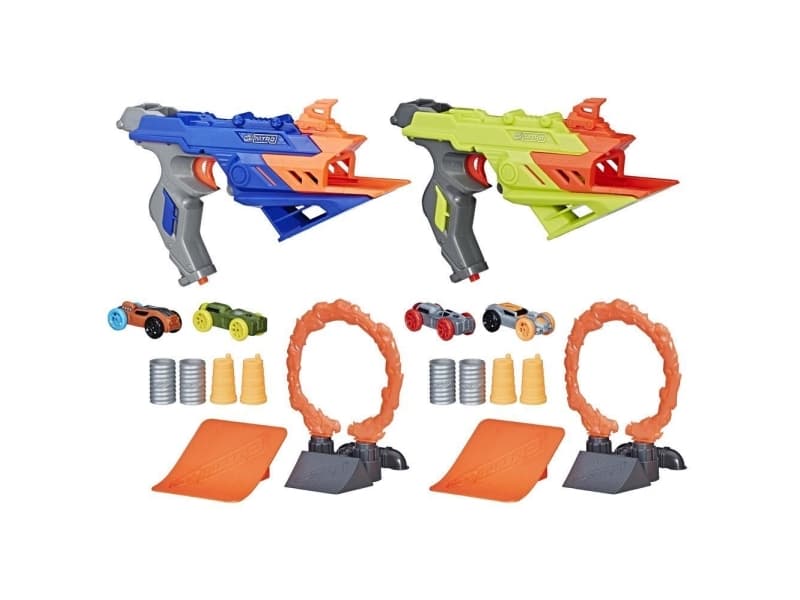 Nerf Nitro DuelFury Demolition, Blå, Grønn, Grå, Oransje, 5 år, Gutt