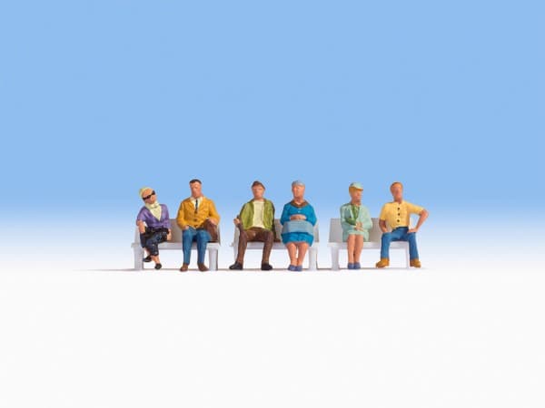 NOCH Sitting People, Figurer, NOCH, 6 styck, Multifärg, N (1:160), 1 g