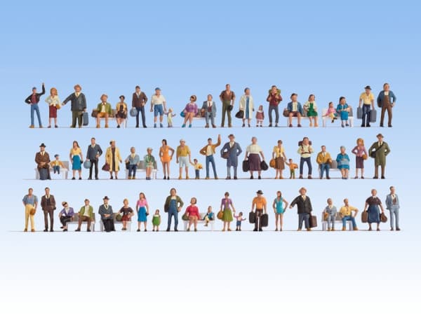 NOCH Mega Saving Set figures, Figurer, NOCH, 60 stykker, Flerfarget, TT (1:120), 1 g