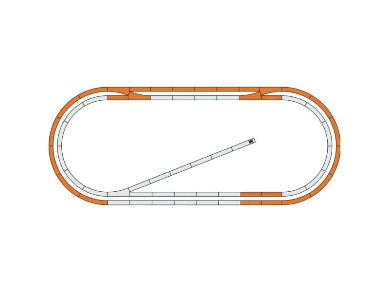 51250 H0 Roco geoLINE (med ballast) Udvidelsessæt