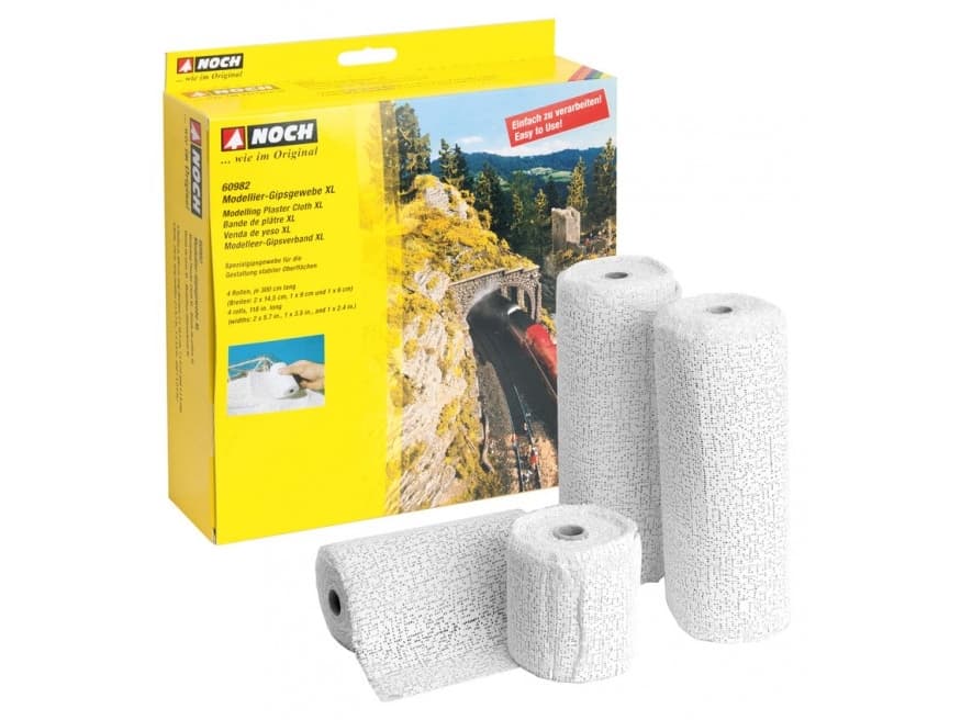 NOCH Modelling Plaster Cloth XL, NOCH, 4 stykker, 3 m, 790 g, Boks