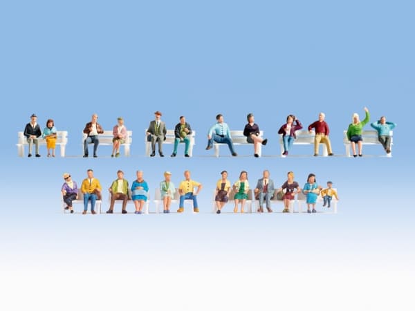 NOCH 16130, Figures, Alle merker, 24 stykker, Flerfarget, HO (1:87)