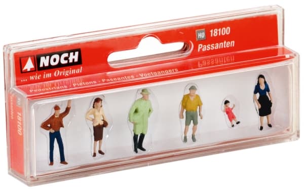 NOCH 18100, Figures, NOCH, 6 styck, Multifärg