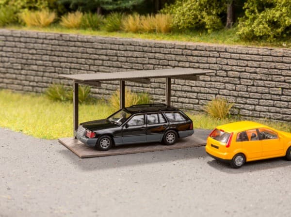 NOCH Self-Supporting Carport, Byggnad, NOCH, Grå, N (1:160), 19 mm, 18 mm