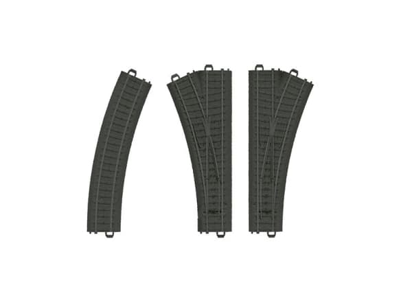 Märklin 23301, Track, Märklin, 16.5 mm, Black, Plastic
