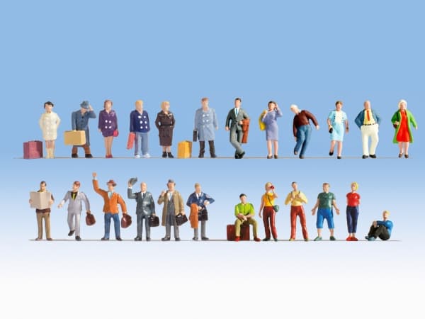 NOCH 16101, Figures, Alle merker, 24 stykker, Flerfarget, HO (1:87)