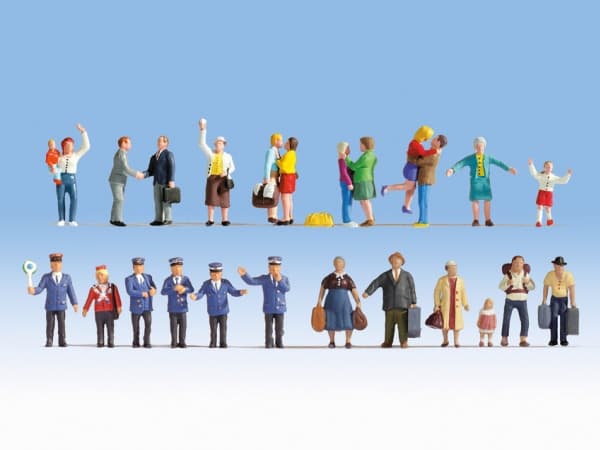 NOCH 16121, Figures, Alle merker, 24 stykker, Flerfarget, HO (1:87)