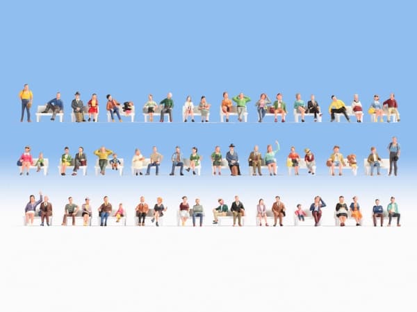 NOCH 16071, Figures, Alle merker, 60 stykker, Flerfarget, HO (1:87)