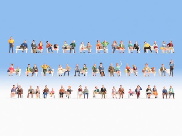 NOCH Sitting figures, Figurer, NOCH, 60 stykker, Flerfarget, N (1:160), 45 g