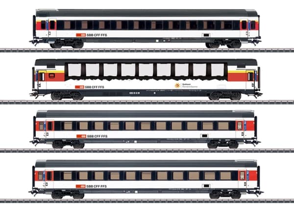 Märklin 43651, Passagerarvagn, Fleischmann, 15 År, Svart, Röd, Vit, HO (1:87), 106,5 cm