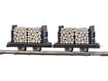 Miniatyrbilde 2 av 3: Busch Feldbahn 12211 H0f To biler med rundtømmer