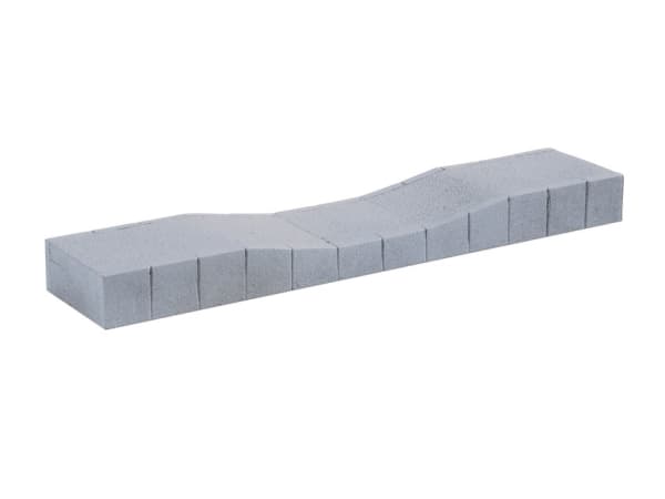 NOCH 66014, Railway platform, NOCH, Grå, HO (1:87), 38 mm, 180 mm