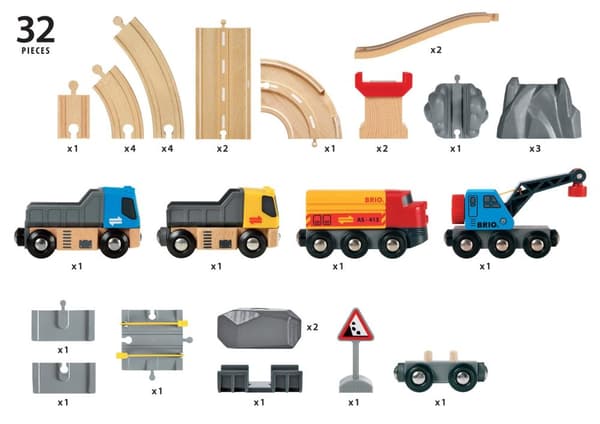 Brio Rail & Road Lastset 33210