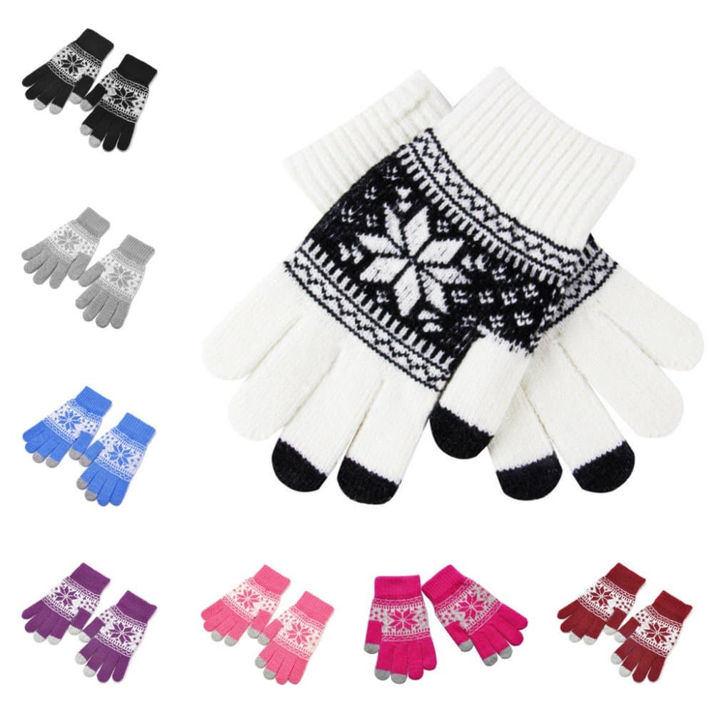 Smartphonehandskar, Snöflinga - Touch Glove