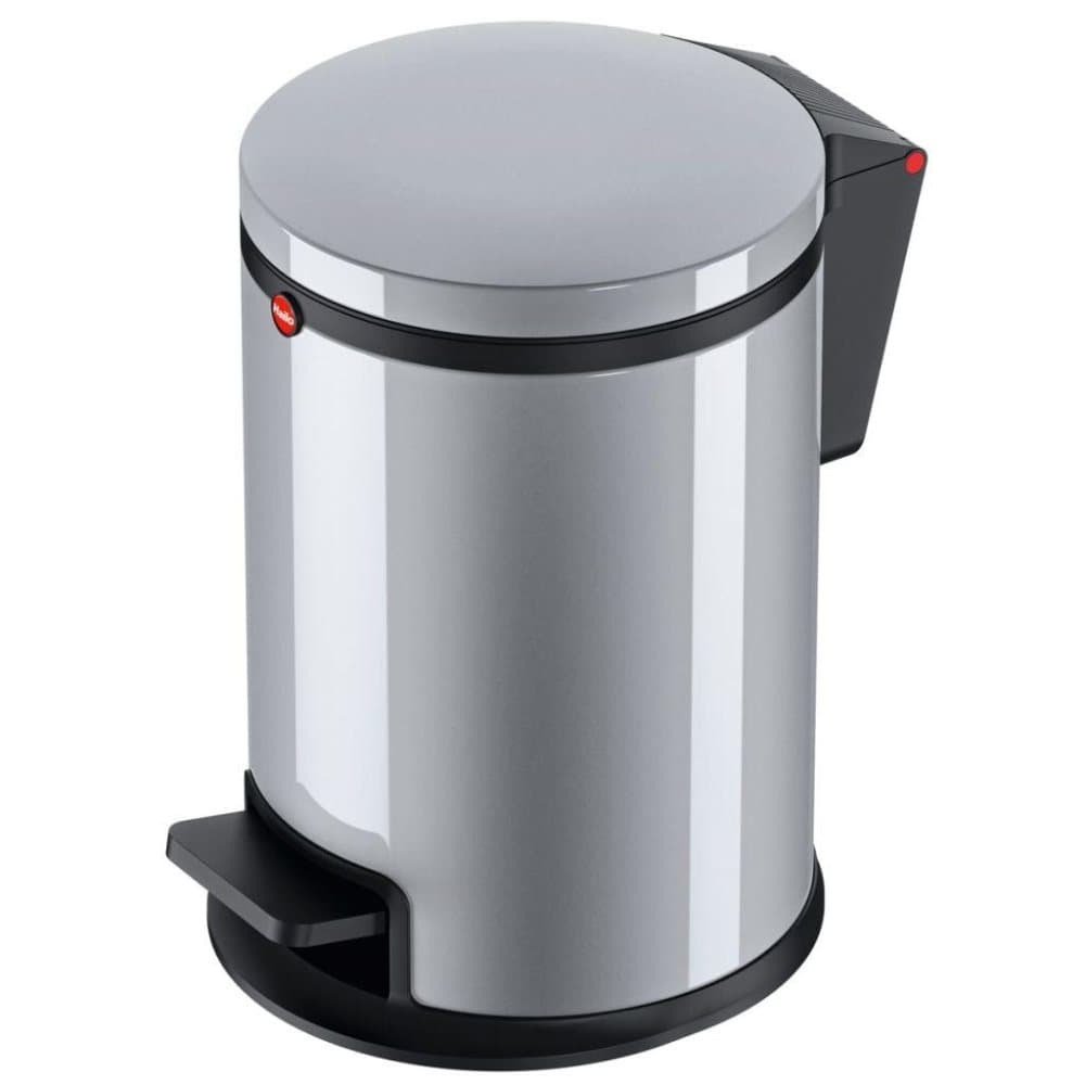 Hailo pedalspand Pure str. S 3 l sølvfarvet 0504-020
