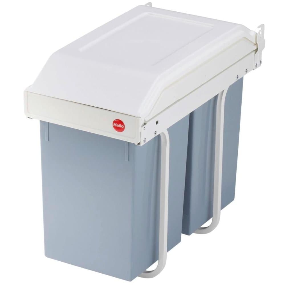 Hailo skabsaffaldsspand Multi-Box Duo størrelse L 2x14 L cremefarvet 3659-001