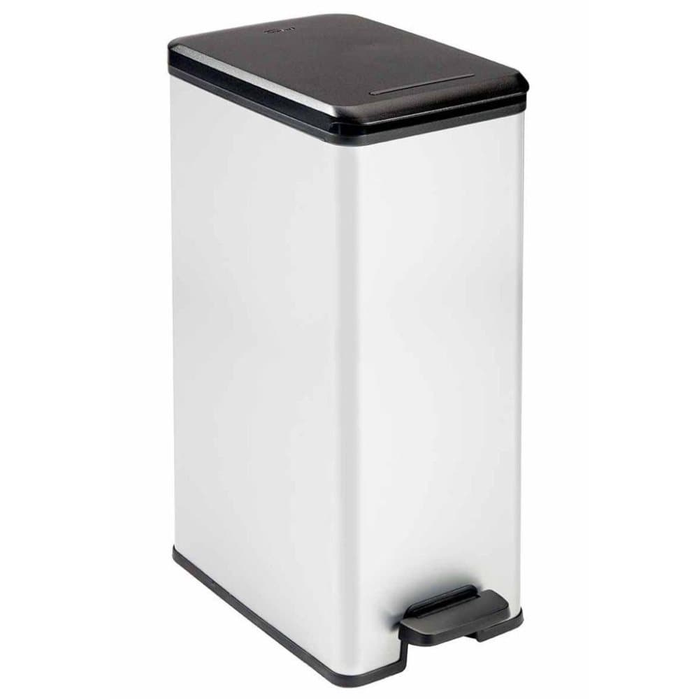 Curver Deco Pedalhink slimmad 40 L silver 240640