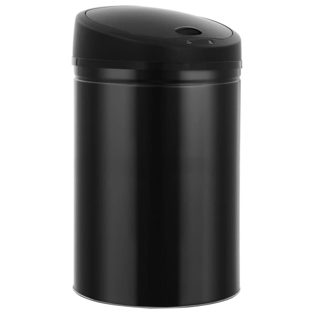 vidaXL Soptunna med automatisk sensor 42 L svart