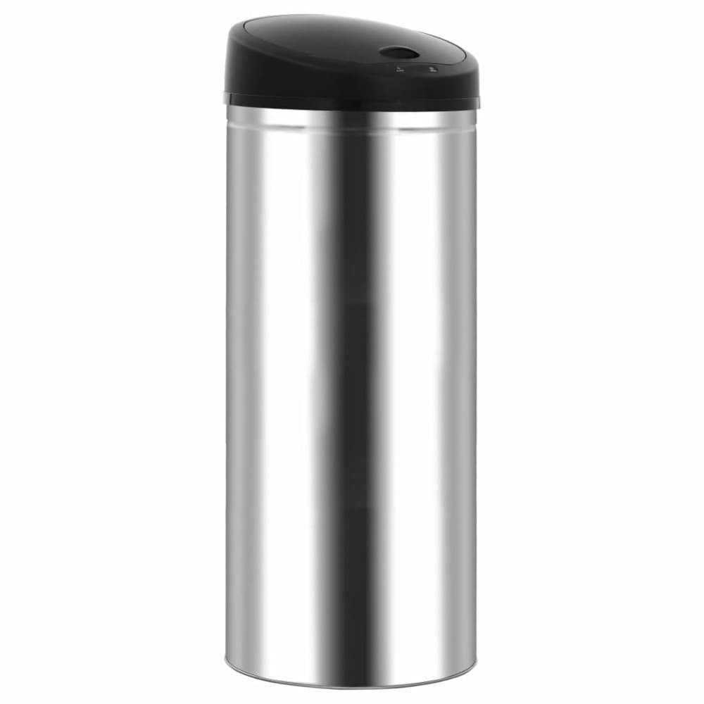 vidaXL affaldsspand med automatisk sensor 62 l rustfrit stål