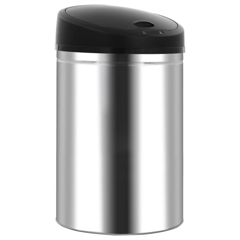 vidaXL affaldsspand med automatisk sensor 42 l rustfrit stål