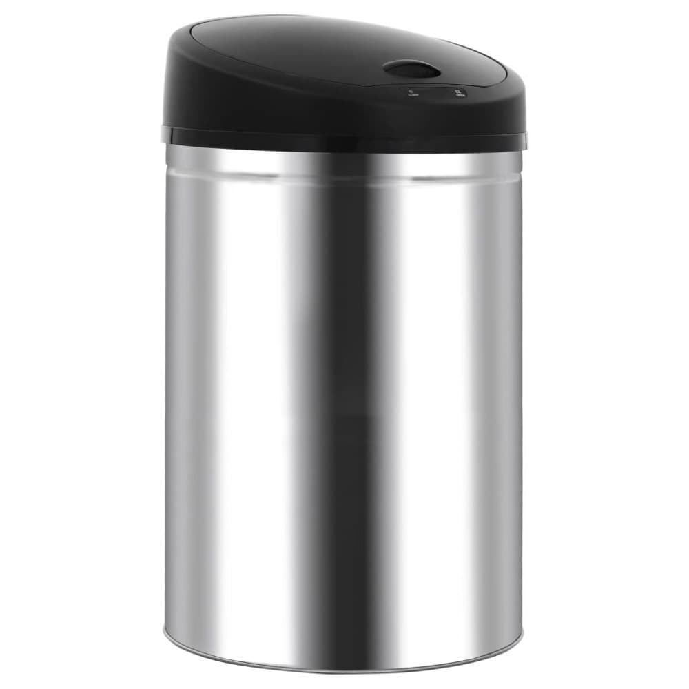 vidaXL skraldespand med automatisk sensor 52 l rustfrit stål
