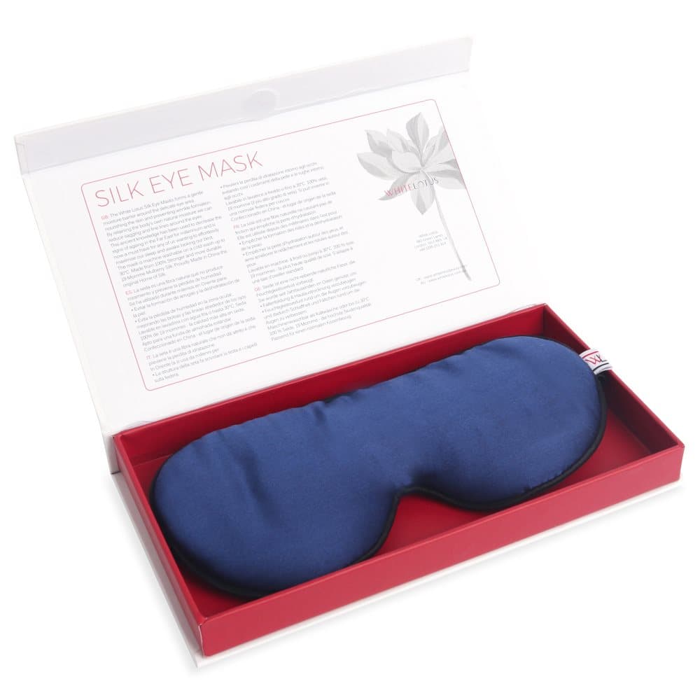 100% Pure Silk Eye Mask - Reducer Rynker Mens du sover