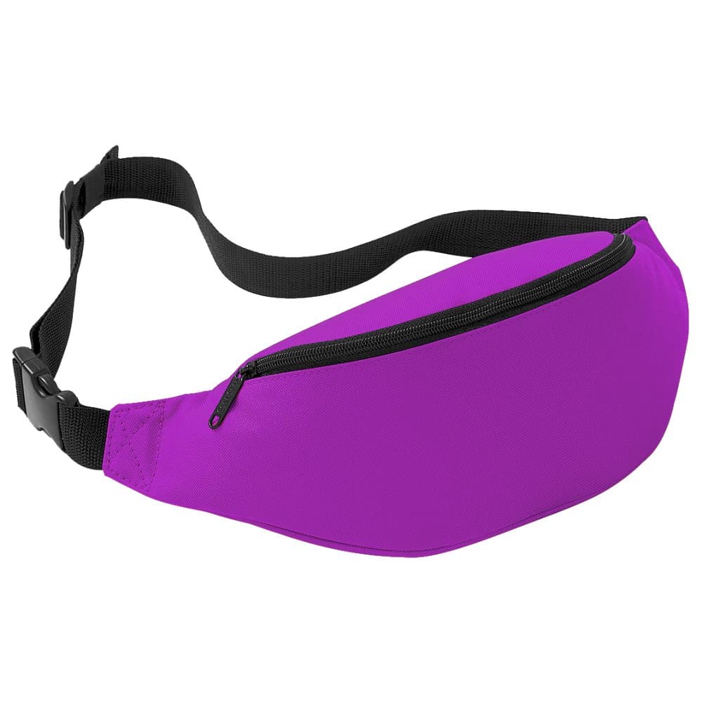 Bagbase Adjustable Belt Bag (2.5 Litres) (Pack of 2)