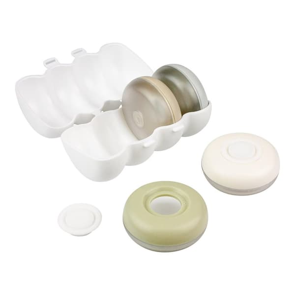 4x Rejsebeholder med Etui til Shampoo og Body Lotion