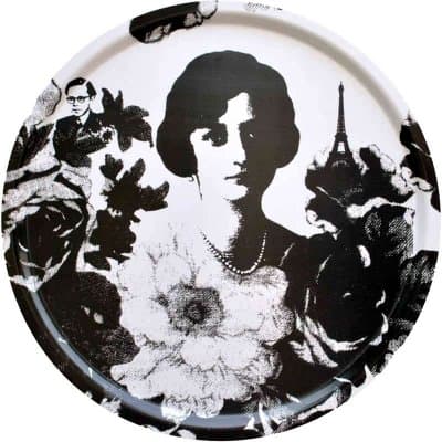BRICKA MADEMOISELLE Ø 65 CM VIT/SVART