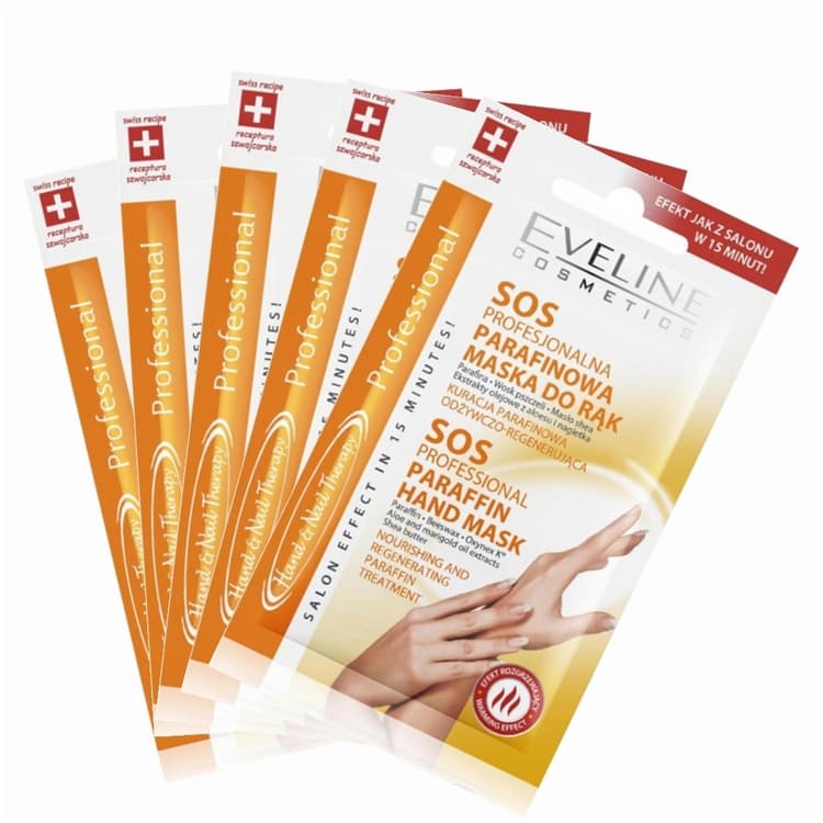 Eveline 5st*7 ml SoS Hand & Nail Therapy Professional Paraffin Hand Mask
