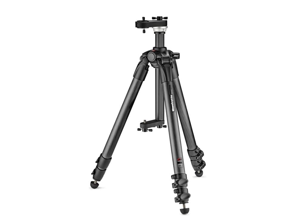 Manfrotto MTCFVR, Digitale filmkameraer, 18 kg, 3 ben, Svart, Flipplås, 3/8"