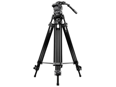 Mantona Dolomit 2100, 3 jalkoja, Musta, 136 cm, 4,9 kg