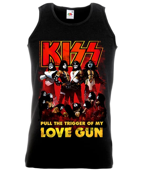 Kiss - Love Gun Hihaton T-Paita