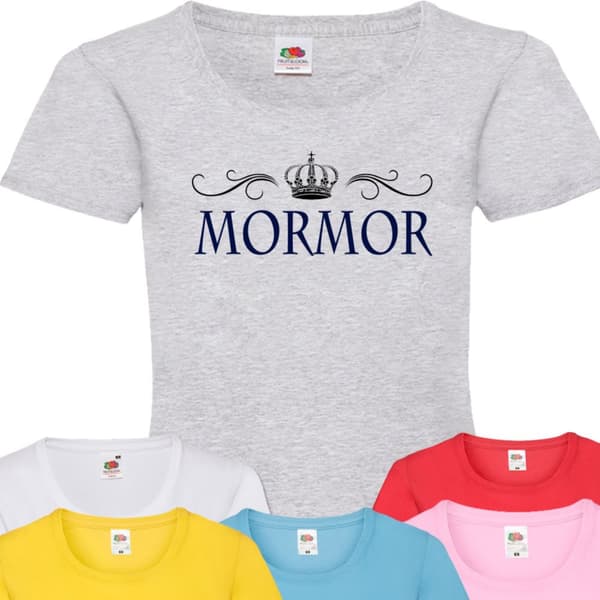 Mormor t-shirt - flera färger - krona design Rosa T-shirt - Small